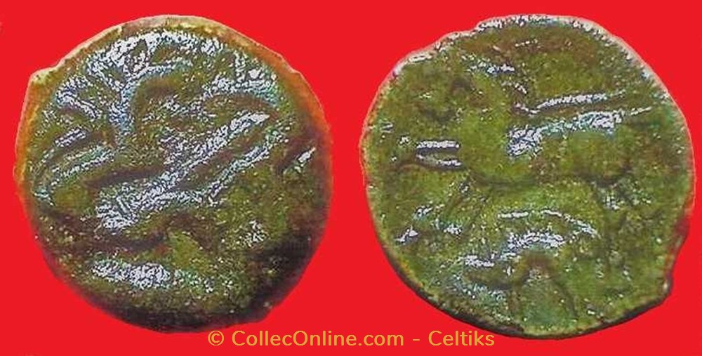 bronze aux chevaux et au sanglier monnaies antiques celtes bronze aux chevaux et au sanglier