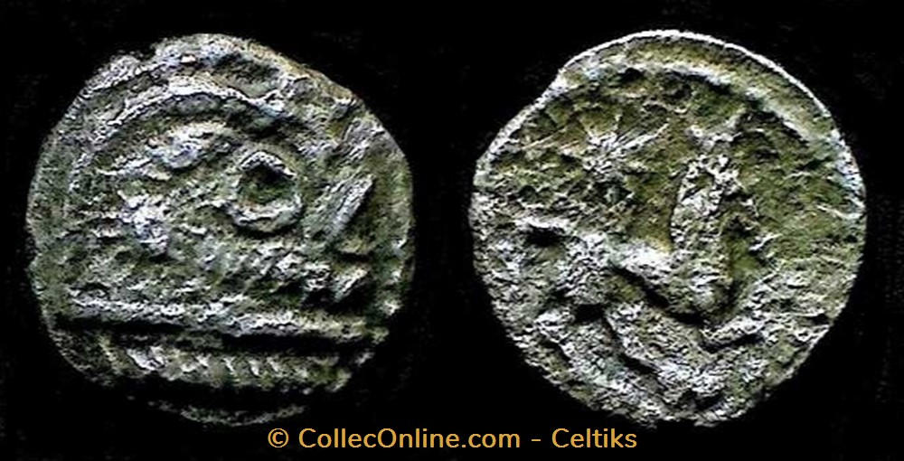 quart de statère d'argent à l'astre monnaies antiques celtes quart de statere argent a astre