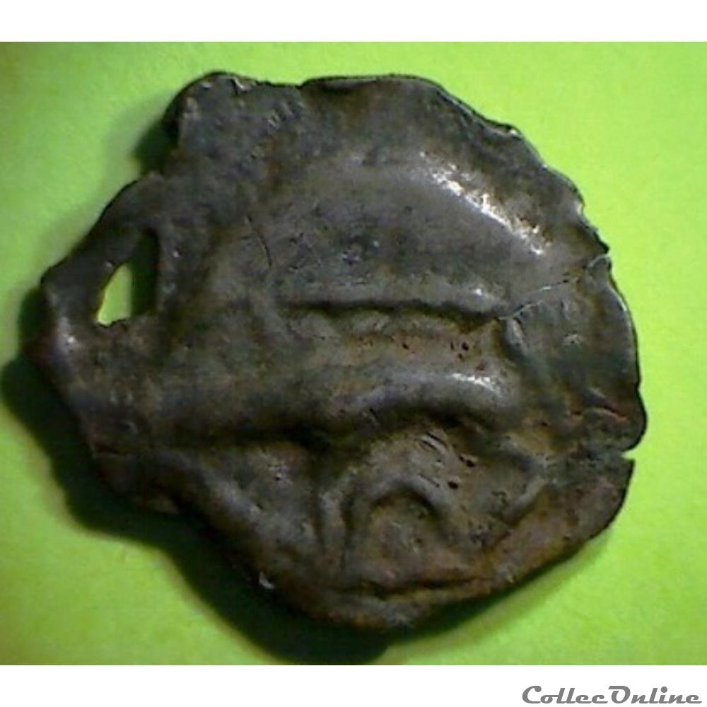 Série 968 DT S 3264 A potin tête janiforme monnaie antique gauloise serie 968 dt s 3264 a potin tete janiforme
