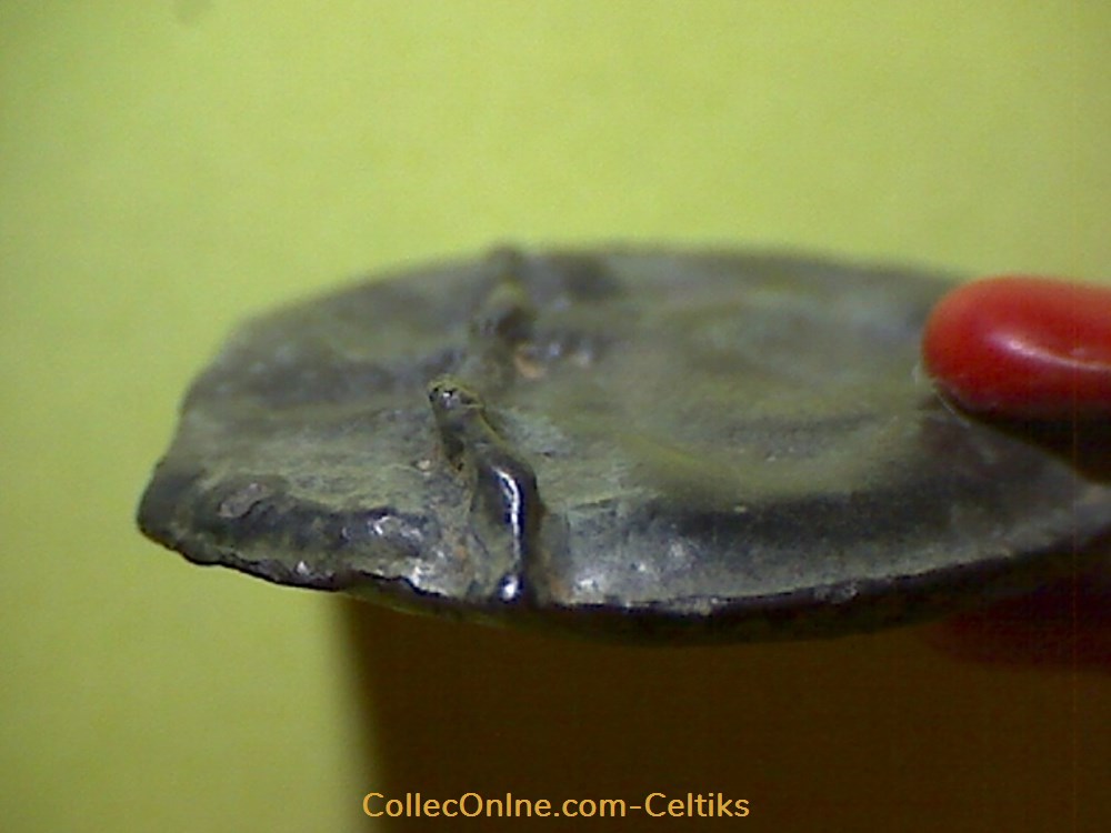 potin à la tête d'indien ** 2 monnaies antiques celtes potin a la tete indien