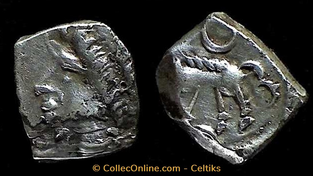 monnaies antiques celtes drachme au sanglier et lunules