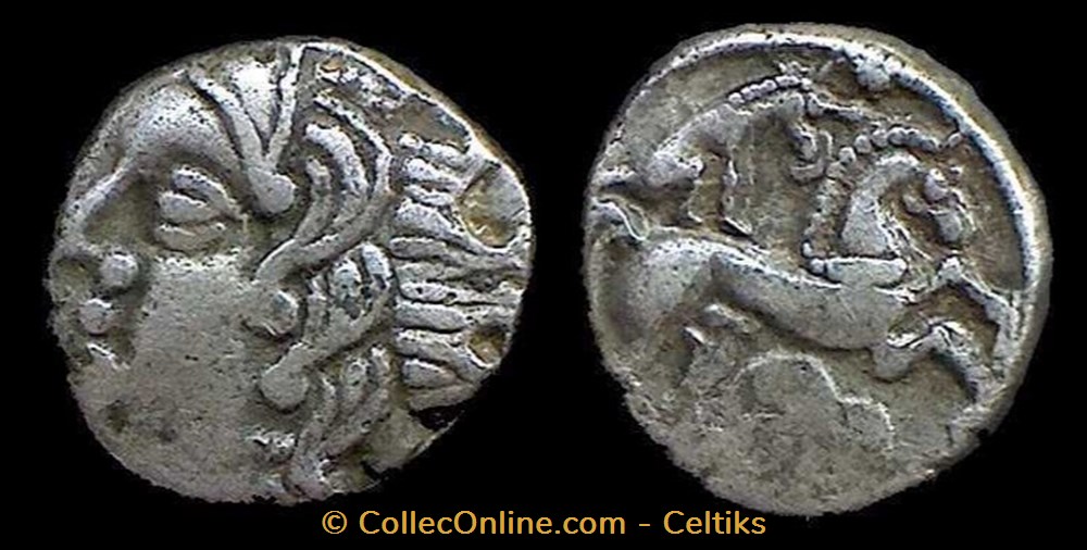 drachme au loup et au cheval monnaies antiques celtes drachme au loup et au cheval