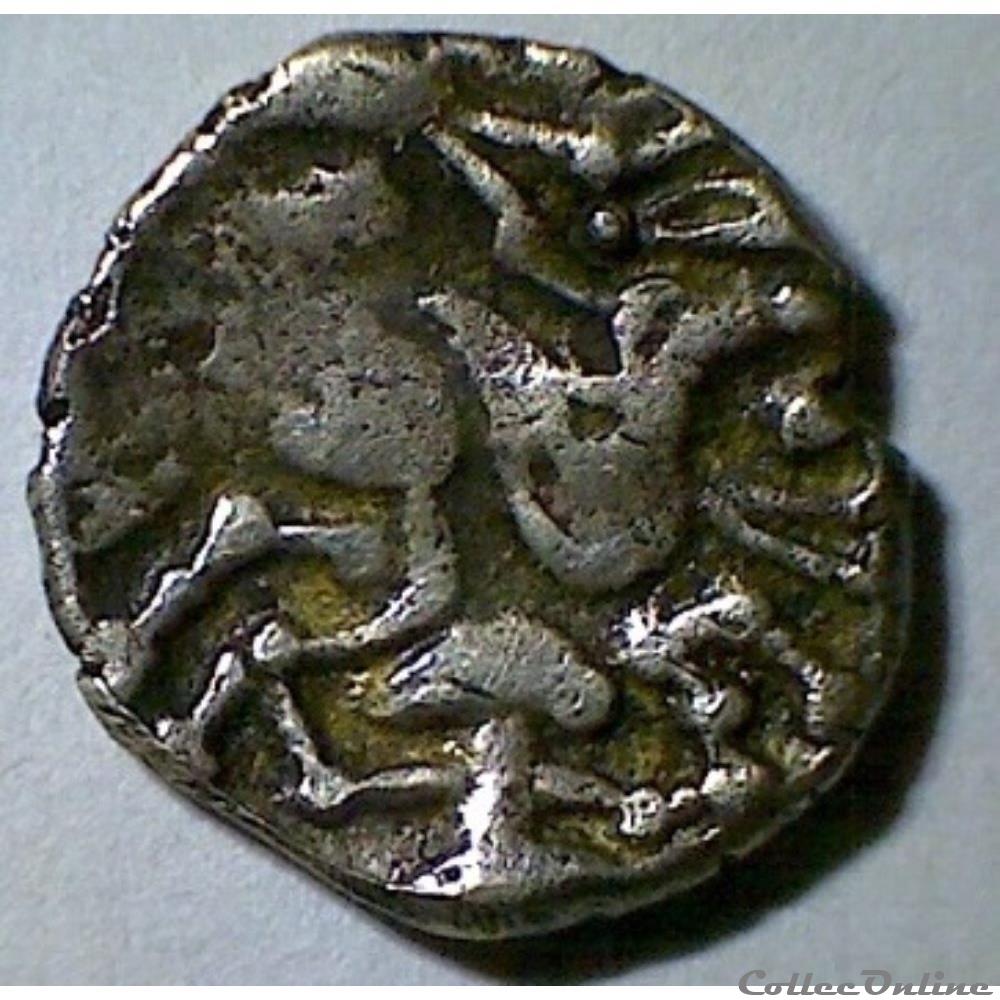 série 308B quart de statère à l'hippophore monnaie antique gauloise serie 308b quart de statere a hippophore