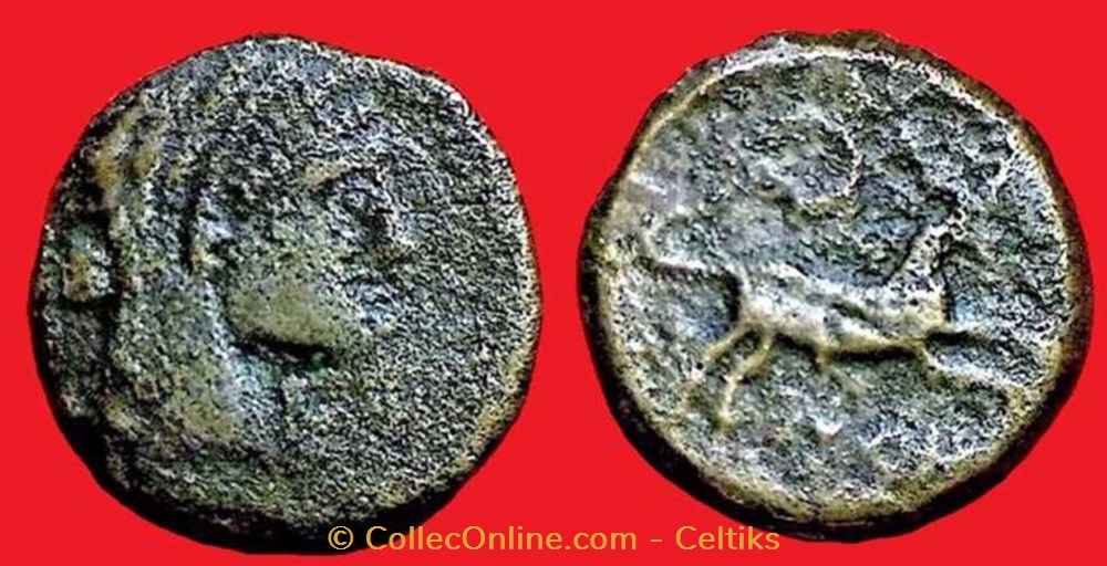 bronze au taureau monnaies antiques celtes bronze au taureau