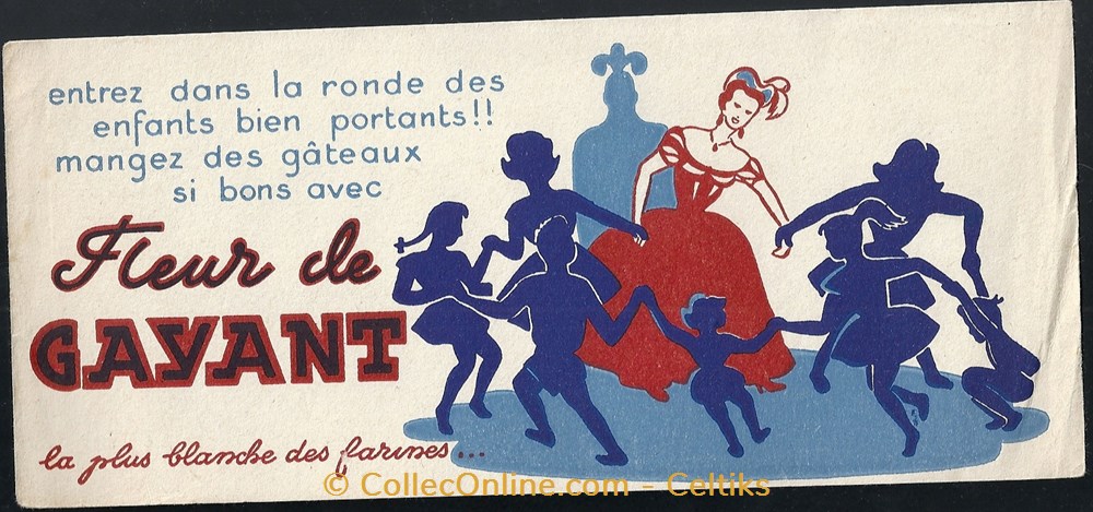 buvard - alimentation GAYANT objets publicitaires buvards buvard alimentation gayant