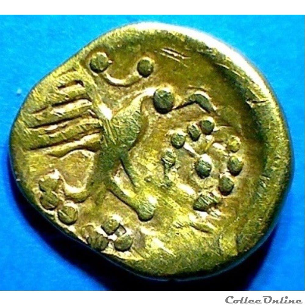 serie 505A DT 2570 var huitième de statère à l'aigle monnaie antique gauloise serie 505a dt 2570 var huitieme de statere a aigle