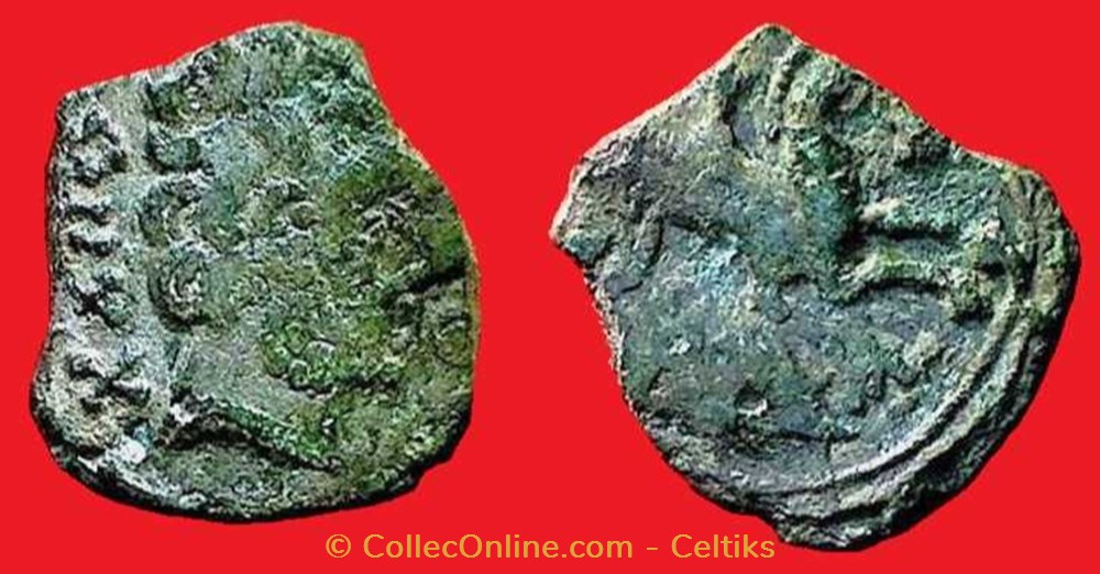 bronze IMONIN monnaies antiques a celtes bronze imonin
