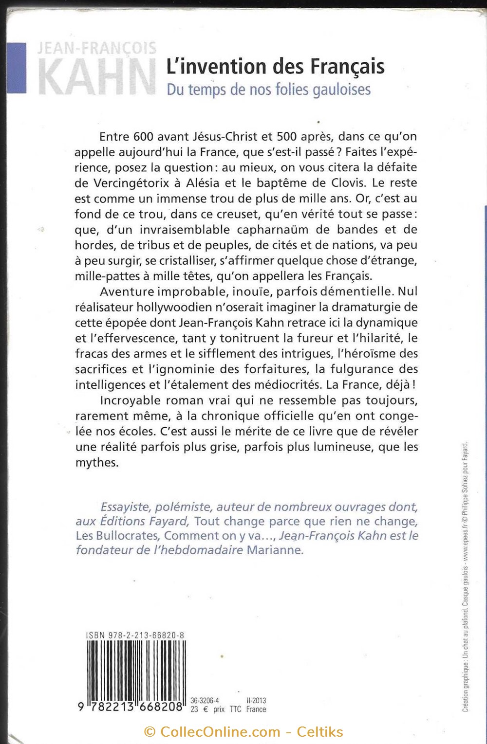 étude - l'invention des FRANCAIS du temps de nos folies gauloises livres bd revues etude invention des francais du temps de nos folies gauloises