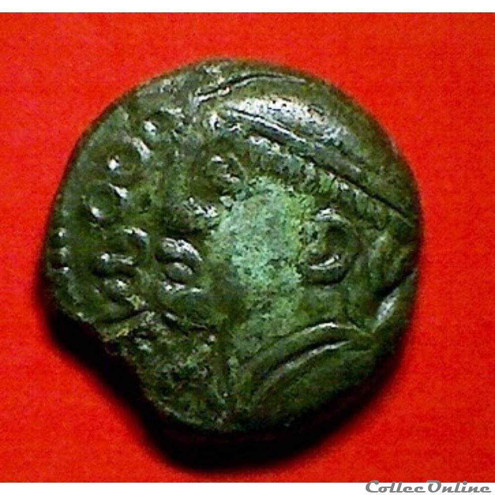 monnaie antique gauloise serie 67 dt 584 bronze roveca au lion