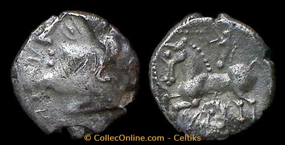 drachme au carnyx tête à gauche monnaies antiques celtes drachme au carnyx tete a gauche
