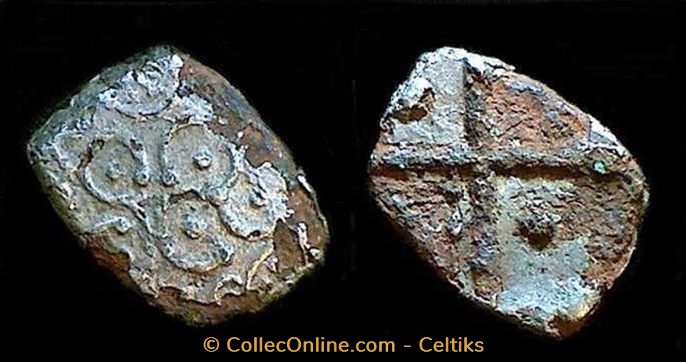 drachme aux motifs géométriques monnaies antiques celtes drachme aux motifs geometriques