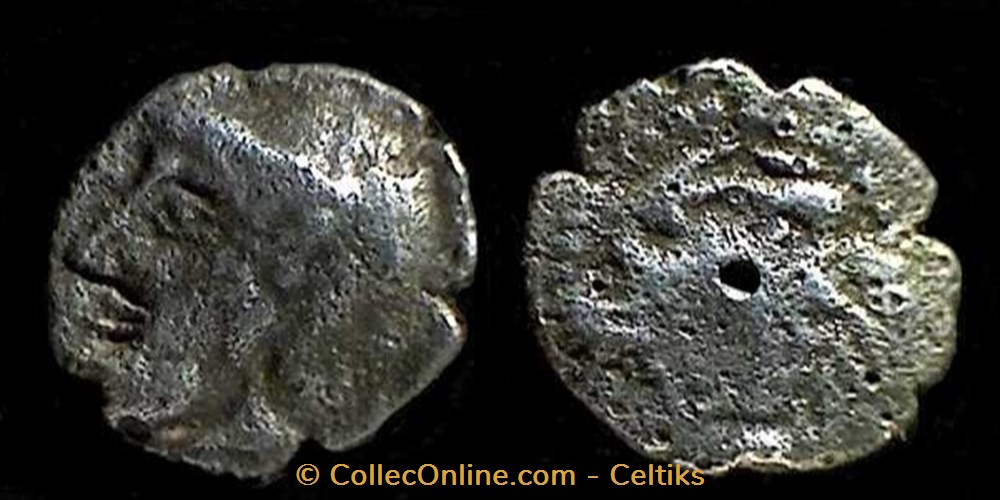 monnaies antiques celtes litra au crabe