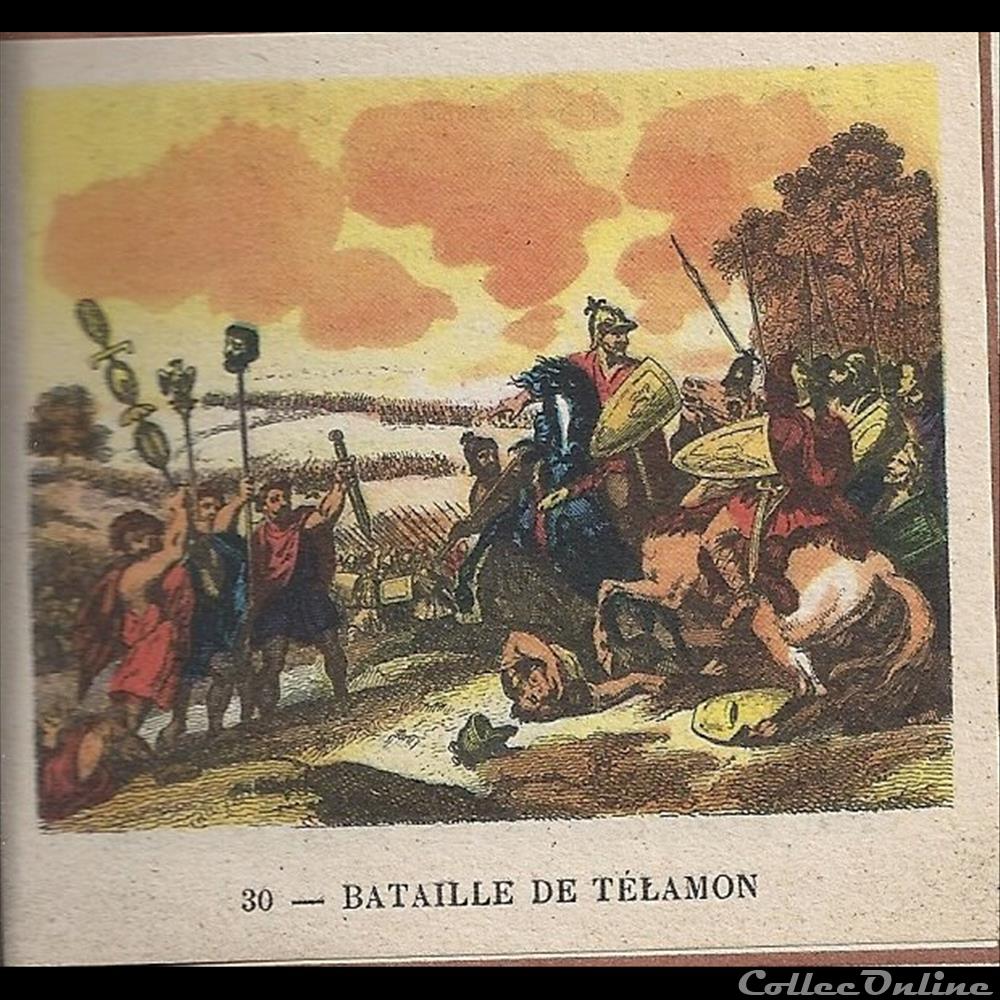 chromo image france touristique bataille de telamon
