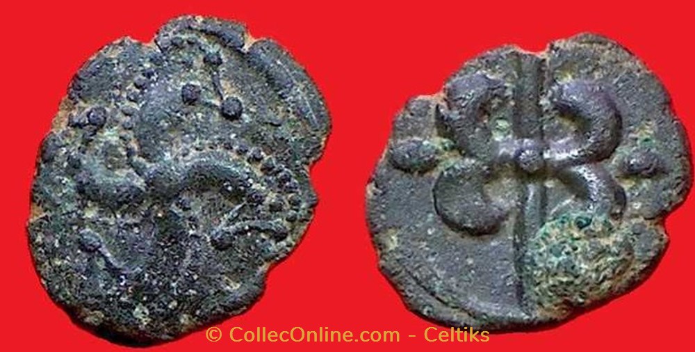 bronze au swastika monnaies antiques celtes bronze au swastika