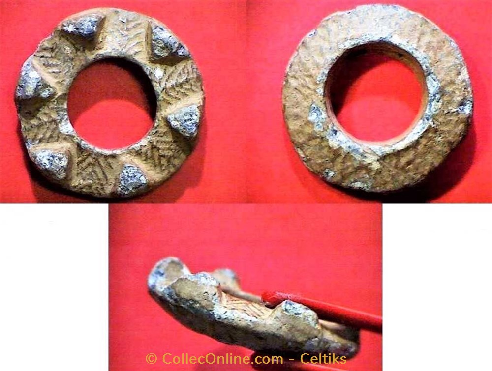 fusaïole - biconvexe * art antiquites archeologie europe fusaiole biconvexe