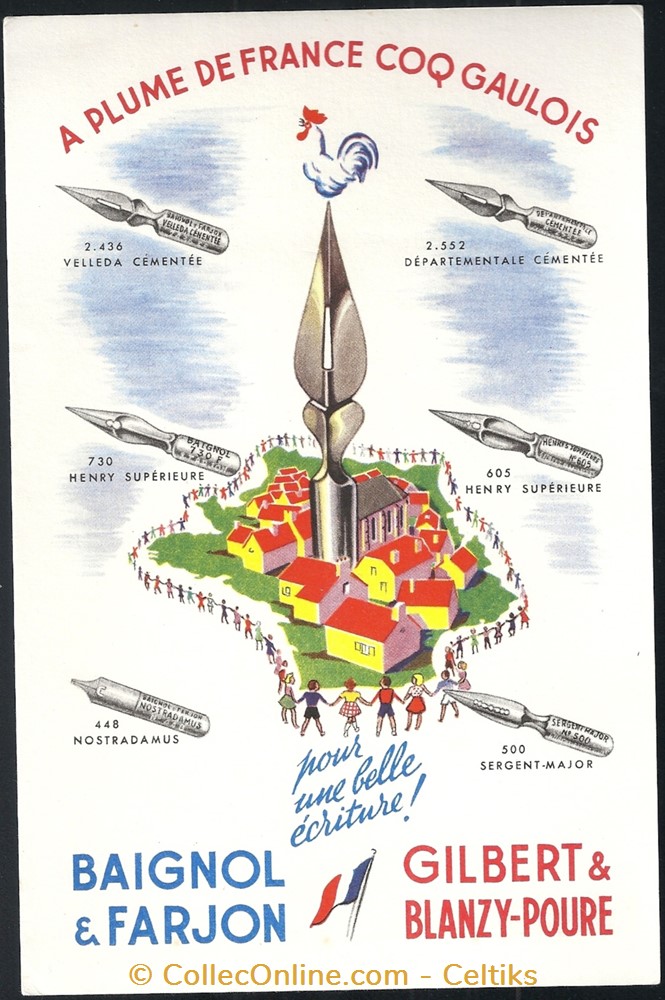 BUVARD - BAIGNOL & FARJON objets publicitaires buvards buvard baignol farjon