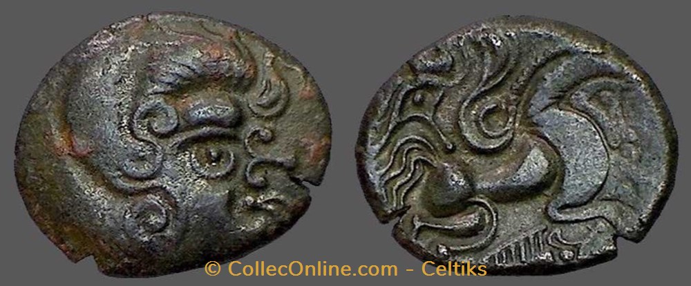 statère de billon - classe 3 var monnaies antiques celtes statere de billon classe 3 var