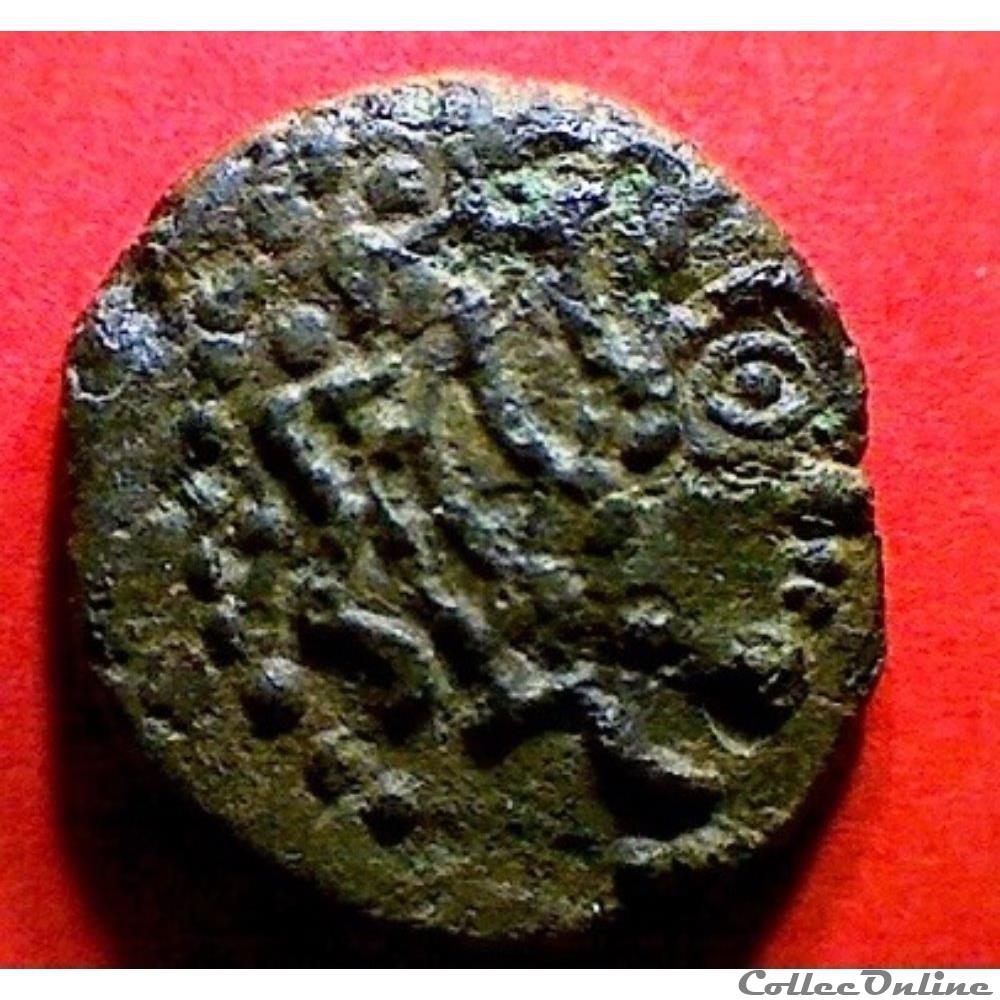 série 505C DT 2585 bronze AK à l'aigle et au lézard monnaie antique gauloise serie 505c dt 2585 bronze ak a aigle et au lezard