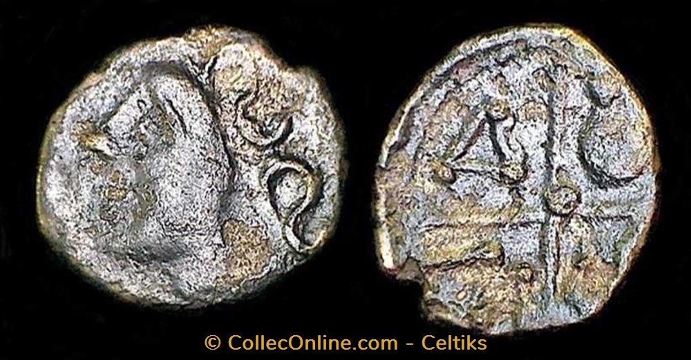 obole MASO tête à gauche monnaies antiques celtes obole maso tete a gauche