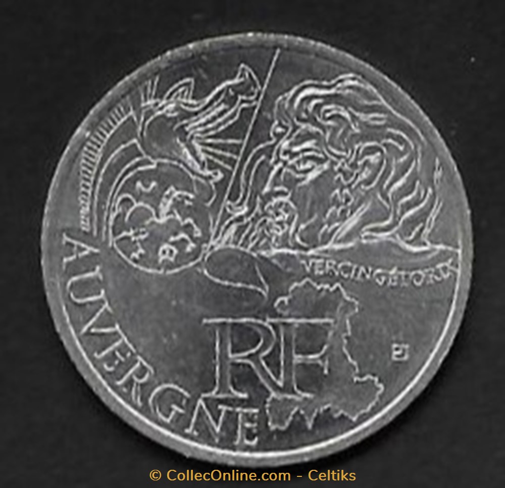 monnaies france monnaie 10 euros auvergne