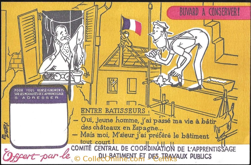 buvard - métier objets publicitaires buvards buvard metier