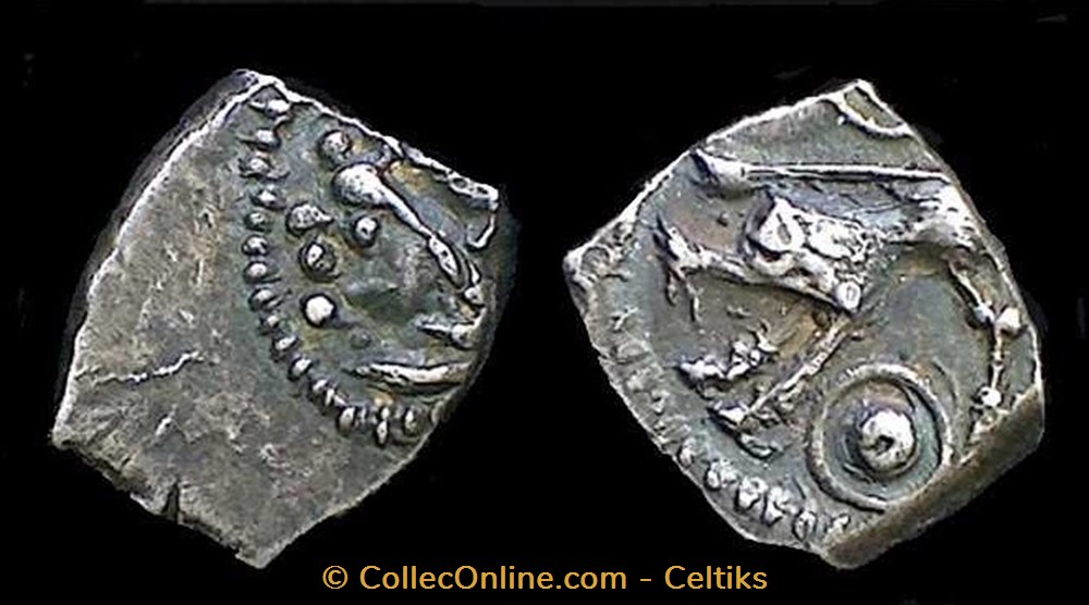 monnaies antiques celtes drachme au sanglier et au bouclier a la petite tete a