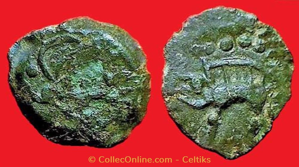 monnaies antiques celtes bronze au sanglier