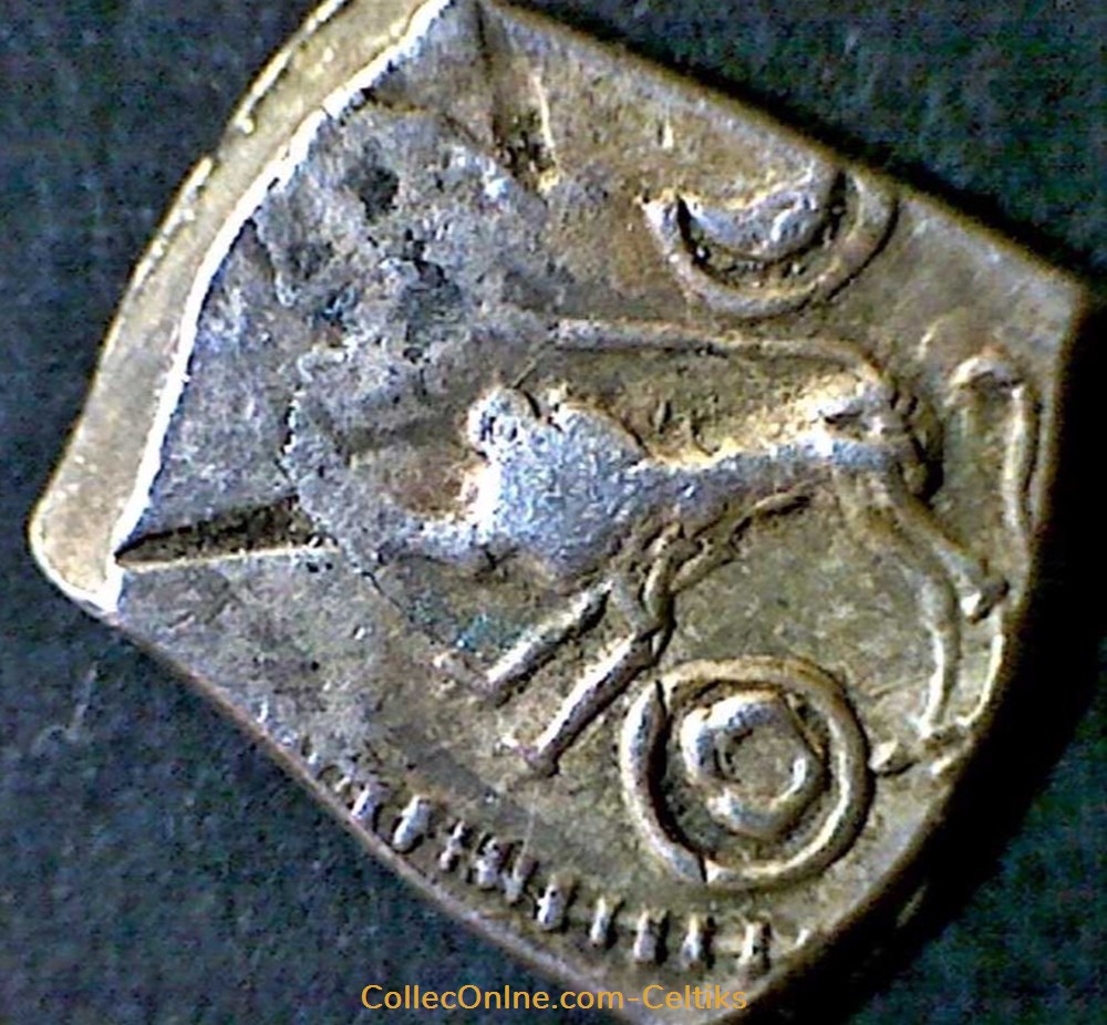 drachme au sanglier et au bouclier 3 monnaies antiques celtes drachme au sanglier et au bouclier