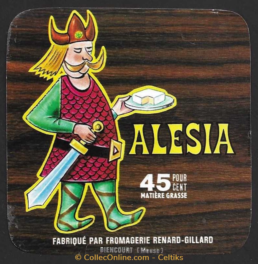 FROMAGE - ALESIA vieux papiers etiquettes fromage alesia