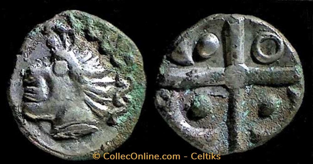 drachme à la tête négroïde monnaies antiques celtes drachme a la tete negroide