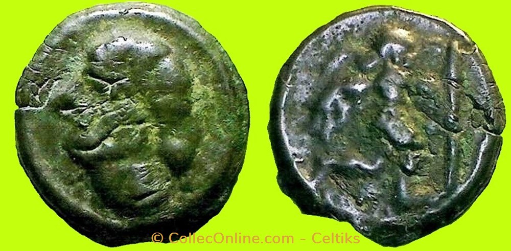 potin à l'ange monnaies antiques celtes potin a ange