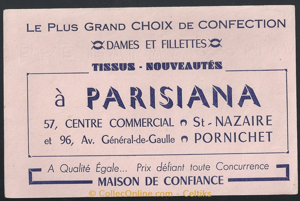 buvard - linge objets publicitaires buvards buvard linge