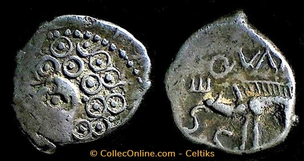 Denier SEQVANOIOTVOS - Coins - Ancient - Celtic - Gaul - Sequanes