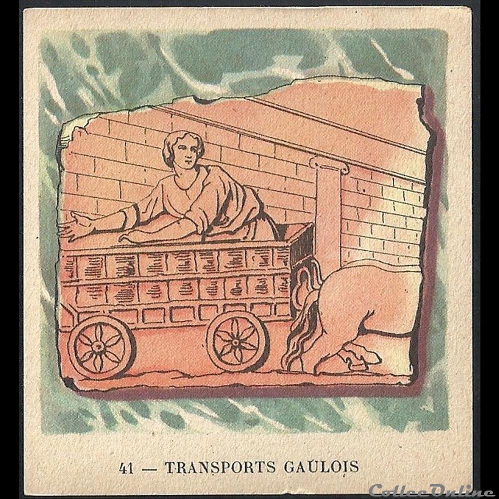 transports gaulois chromo image alimentaire touristique transports gaulois