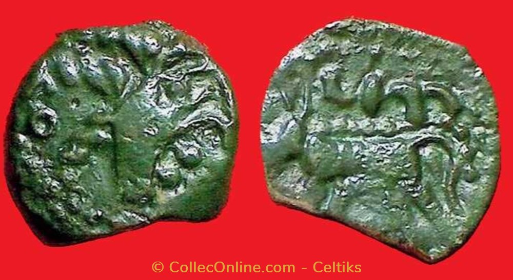 bronze au loup monnaies antiques celtes bronze au loup