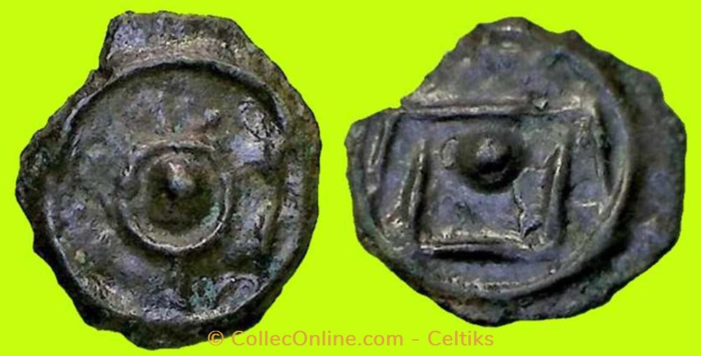 potin au taureau chargeant monnaies antiques celtes potin au taureau chargeant