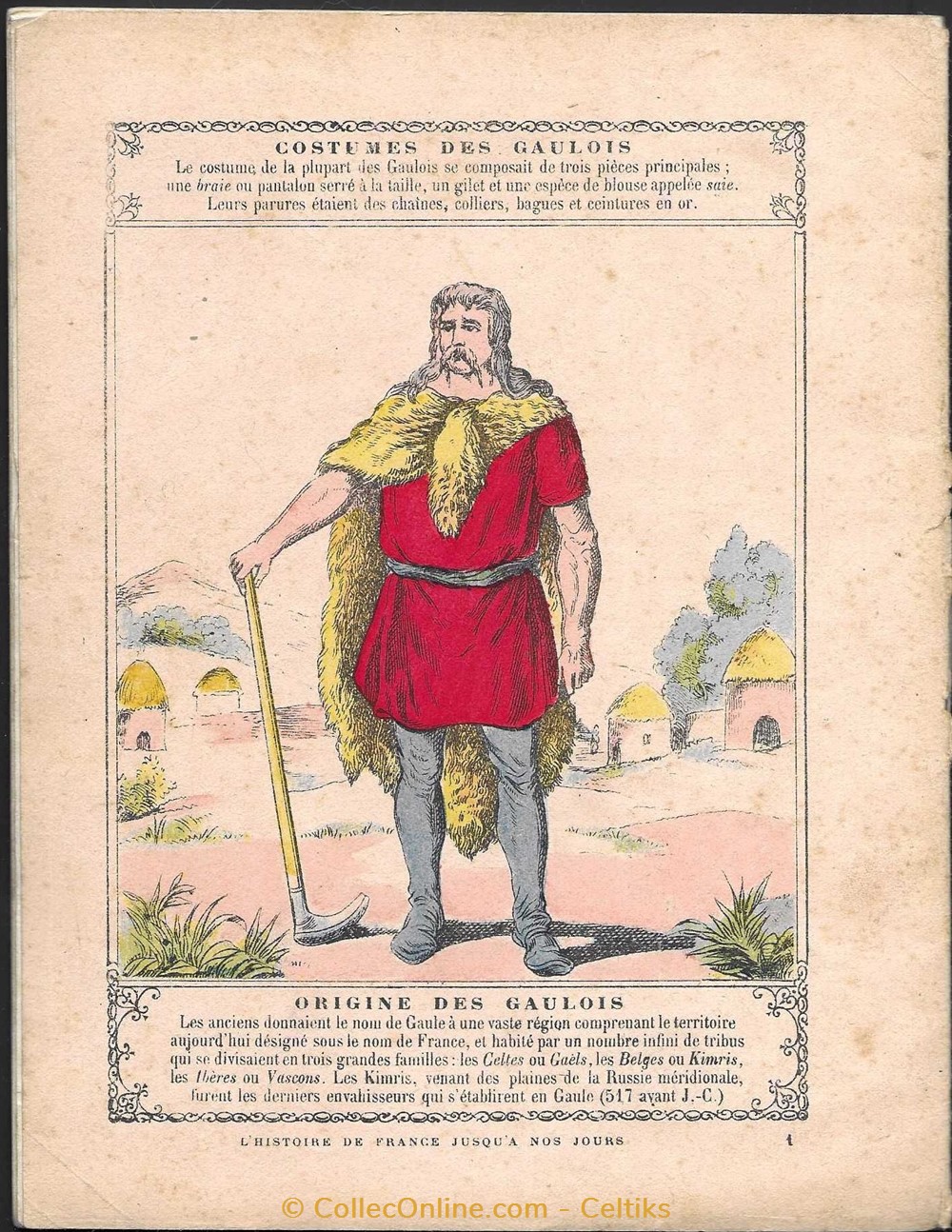 documents anciens buvards cahiers illustres protege cahier habitations gauloises