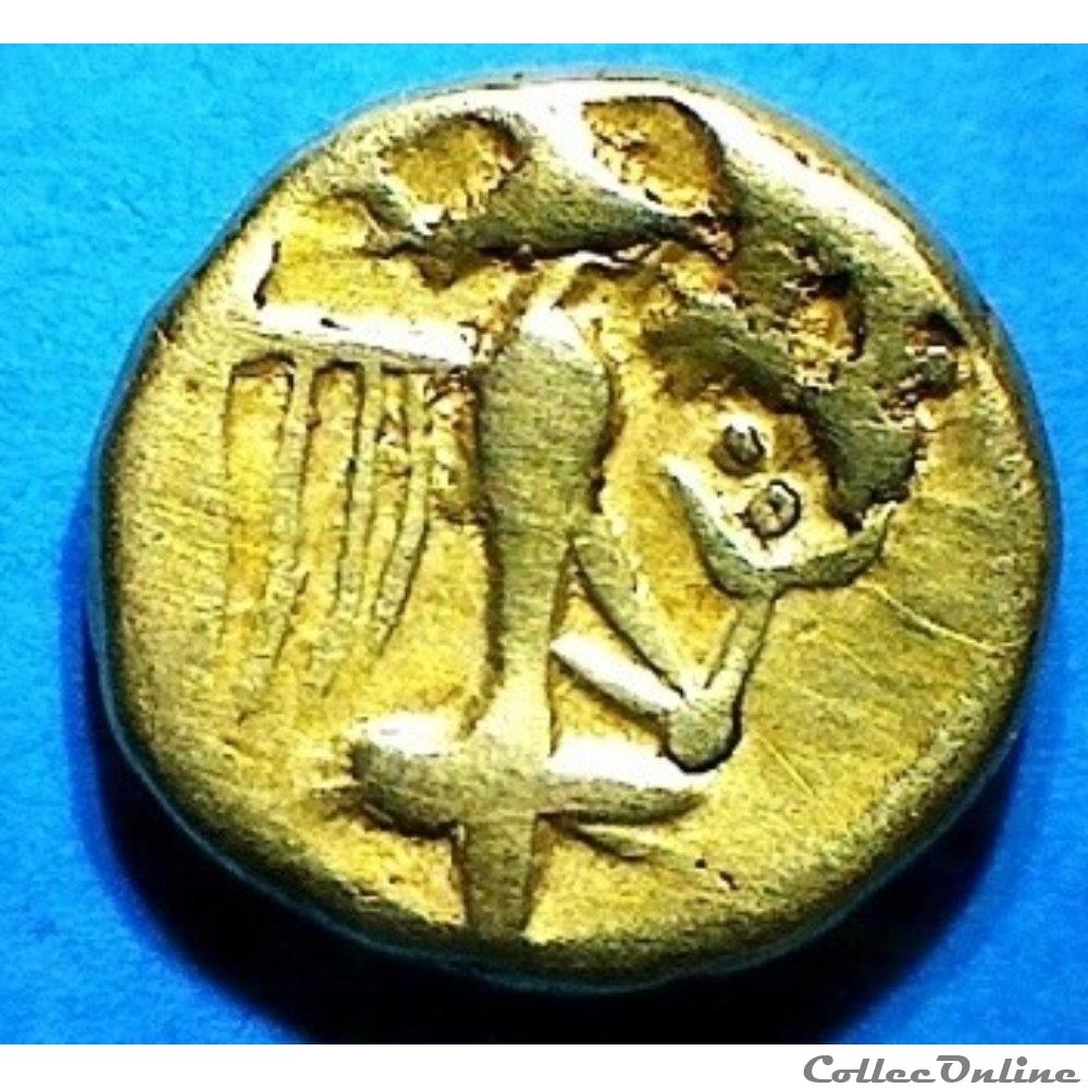 serie 505A hémistatère d'or à l'aigle monnaie antique gauloise serie 505a hemistatere or a aigle