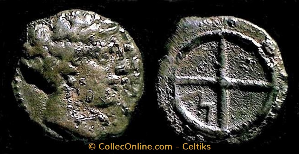 monnaies antiques celtes litra a ethnique et au m