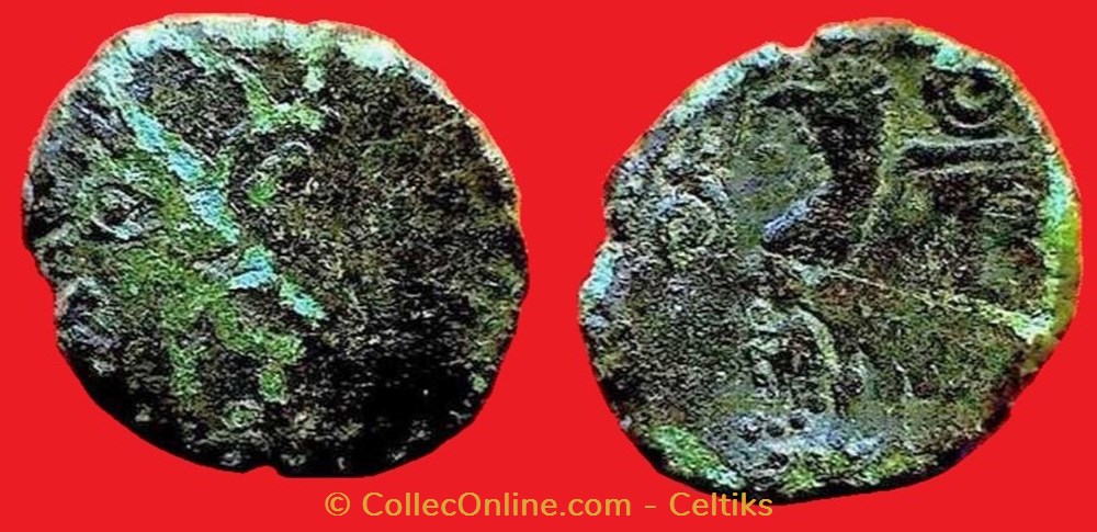 bronze au coq monnaies antiques celtes bronze au coq