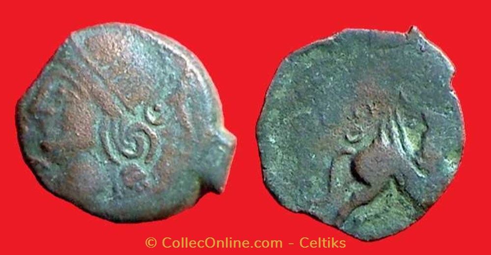 bronze ROVECA - classe 1b monnaies antiques celtes bronze roveca classe 1b
