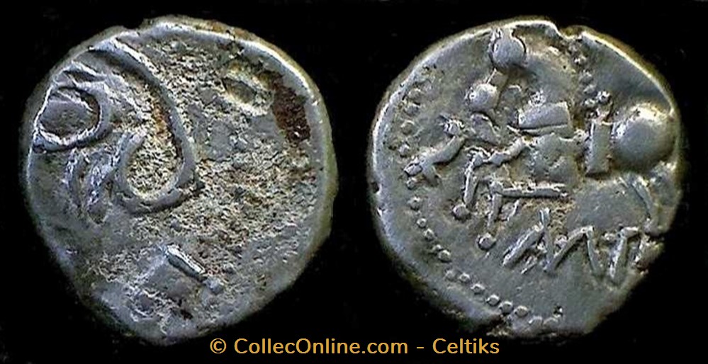 monnaies antiques celtes denier q doci samf type 3a