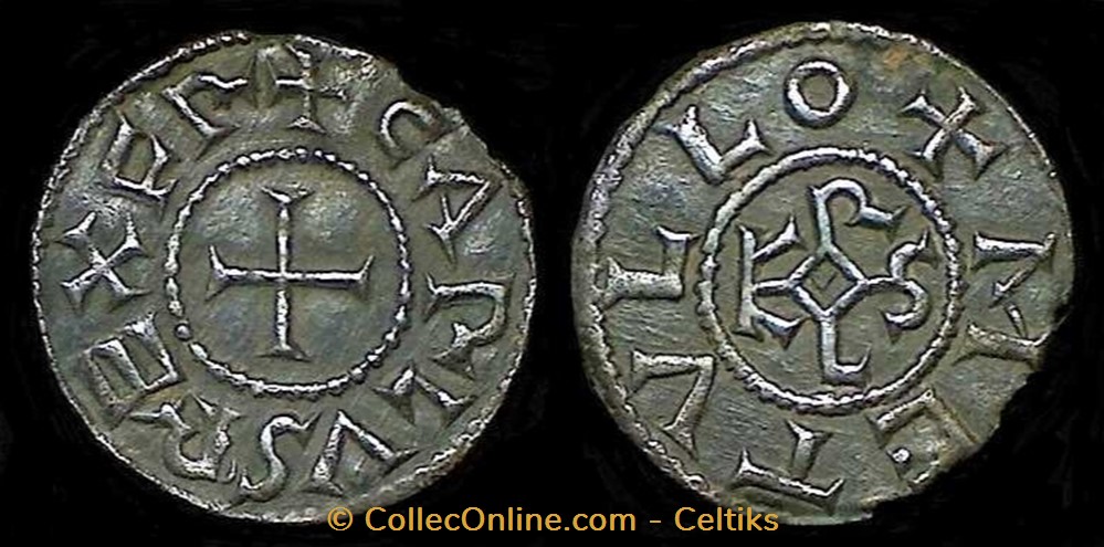 CHARLES II le chauve monnaie france carolingienne charles ii le chauve
