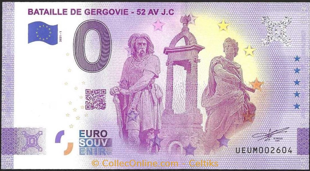 billets souvenirs france billet bataille de gergovie