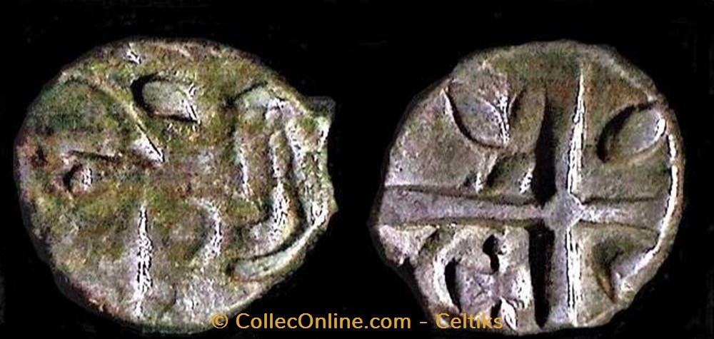 drachme à la tête cubiste monnaies antiques celtes drachme a la tete cubiste