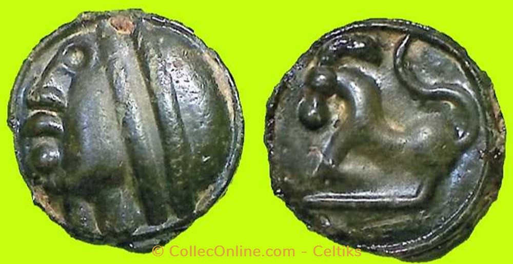 potin à la grosse tête d monnaies antiques av jc ap celtes potin a la grosse tete d