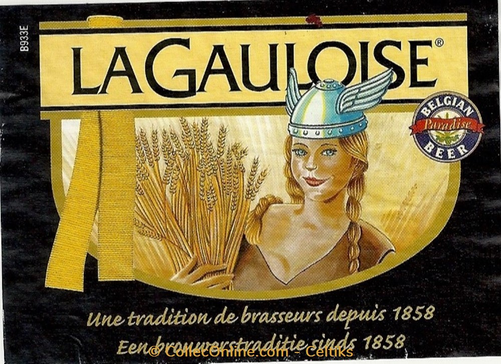 bière - la gauloise art de table argenterie bistrot alimentation etiquettes biere la gauloise
