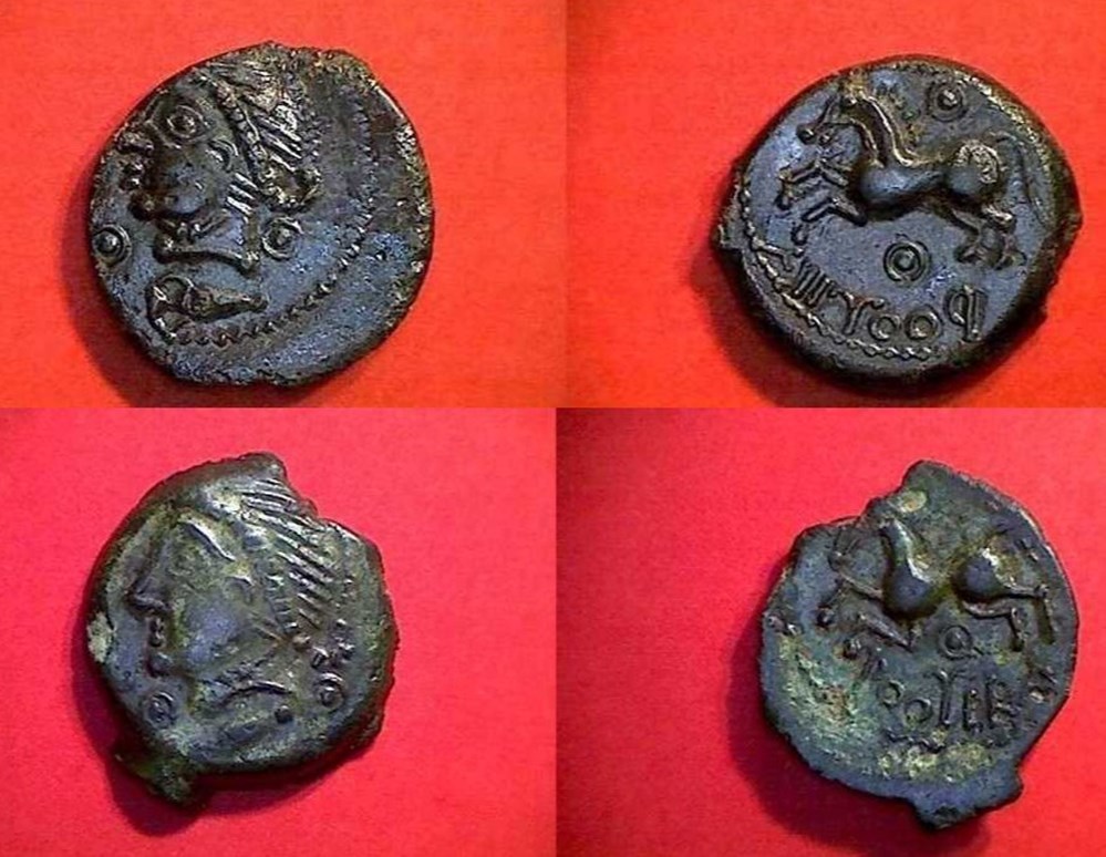monnaies antiques celtes bronze roveca classe 3 a