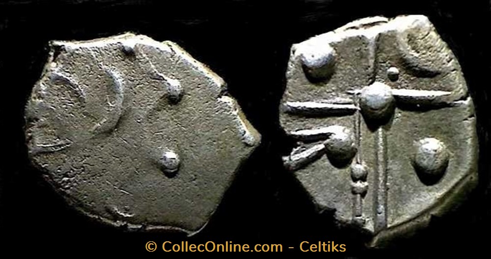 drachme du type de CUZANCE monnaies antiques celtes drachme du type de cuzance