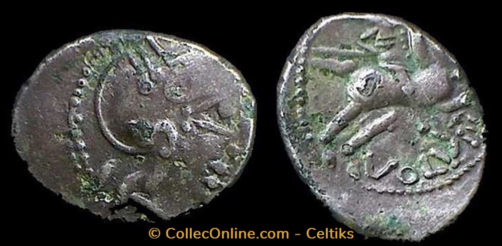 denier au cavalier MOR / VOLVNT monnaies antiques celtes denier au cavalier mor volvnt